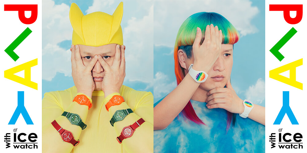 ICE WATCH 2019SS広告『PLAY WITH ICE WATCH』ガリットチュウ福島