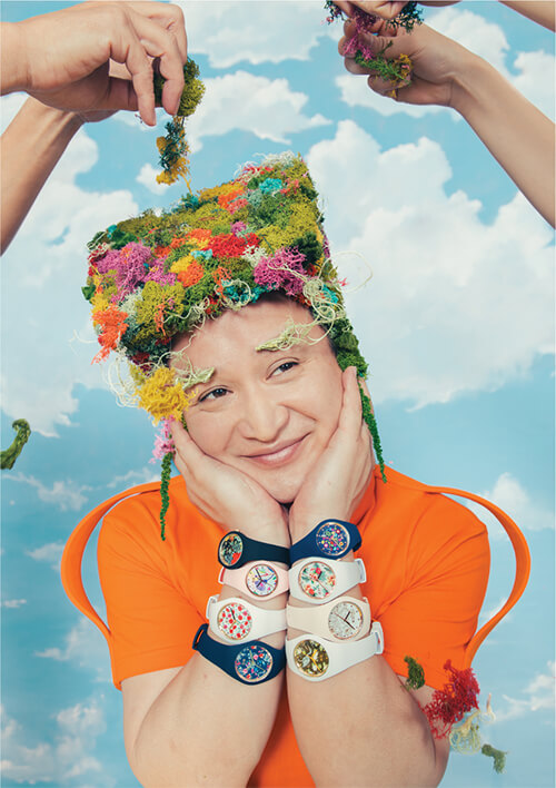 ICE WATCH 2019SS広告『PLAY WITH ICE WATCH』ガリットチュウ福島