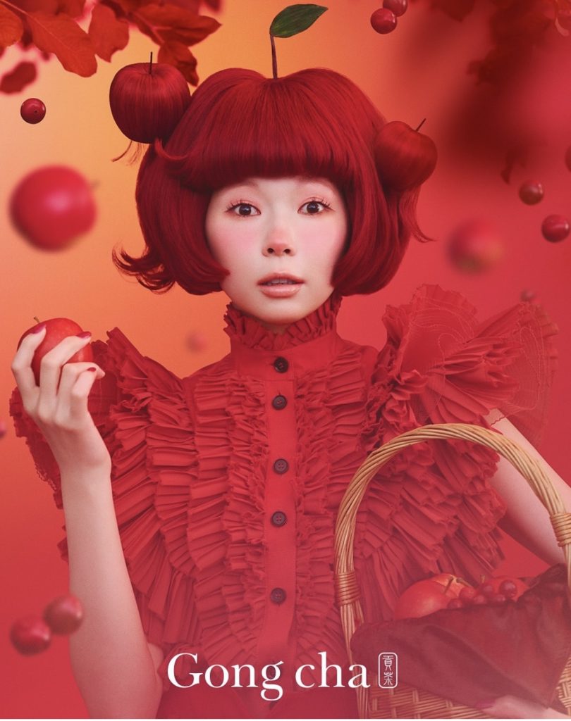 Gong Cha×あさぎーにょ RED HALLOWEEN りんごとクランベリー